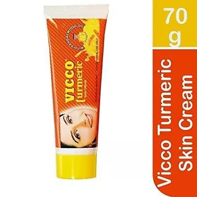 Vicco Turmeric Ayurvedic Skin Cream With Sandalwood Oil 70 GM Free Shipping • $10.21