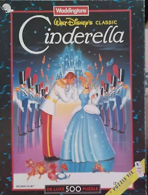 Waddingtons - 500 Piece - Disney: Cinderella 1992 - Jigsaw Puzzle Rare • $15