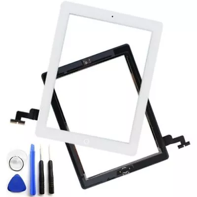 Touch Screen Digitizer Lens Replacement For IPad 2 Air & 6 7  Black & White Lot  • $10.78