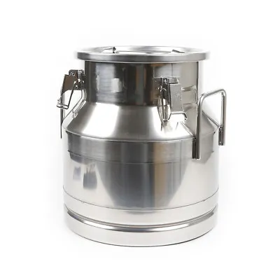 20/30/40L/50L/60L Milk Can Pail Bucket Barrel Canister Stainless Steel Thickness • $74.10