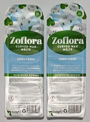 Zoflora Curved Wax Melts 2 Packs Linen Fresh • £6