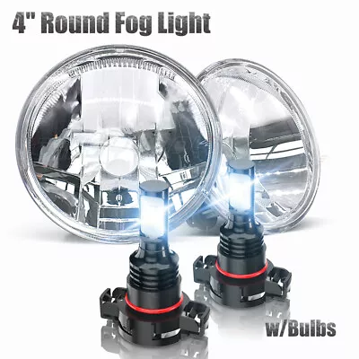 2X 4“ Inch Round LED Fog Lights Driving Lamp For Land Rover Off-road Vehicle • $46.99