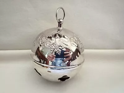 Towle 2000 Silver Sleigh Bell Christmas Tree Ornament Rare Collectible • $11