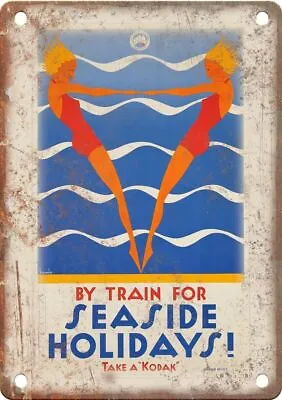 Metal Sign - Vintage Kodak Train Travel Poster - Retro Look Reproduction T364 • $21.95