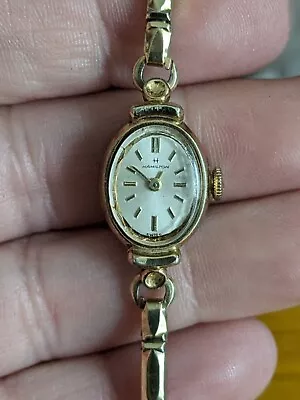 Vintage Ladies Hamilton Watch Manual Automatic Dress Watch Working Swiss Made • £6.99