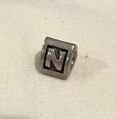 Genuine Pandora Sterling Silver  Letter N  Charm 790323N - Retired • $39