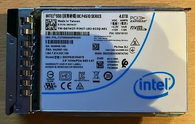 Intel SSD 4TB P4510 Series DC NVME U.2 2.5  SSDPE2KX040T8 Solid State Drive. 👍 • £325