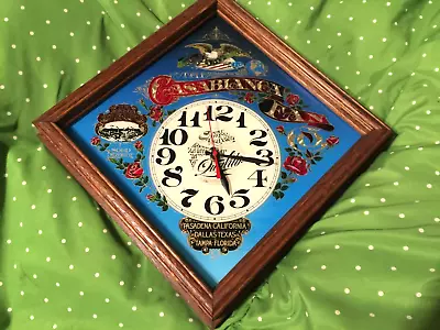 Vintage Casablanca Fan Company Wall Clock Solid Oak 12x12  Original 1st Edition • $65