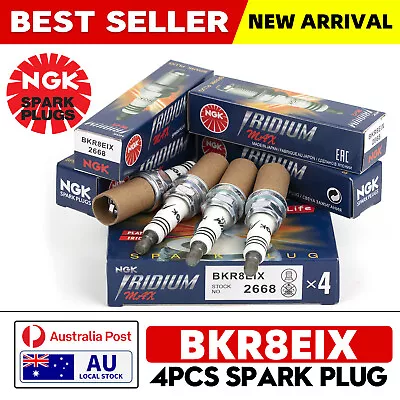 4 X NGK Iridium IX Spark Plugs BKR8EIX Colder Heat Range 8 For Race Tuned Modifi • $70.99