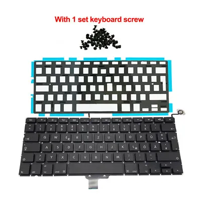 New Germany German Keyboard With Backlight For MacBook Pro 13  A1278 2009-2012 • $22.80