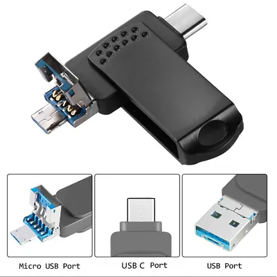 USB Flash Drive 1TB USB C Thumb Drive Phone Photo Stick 3in1 For Samsung Laptop • $23.75