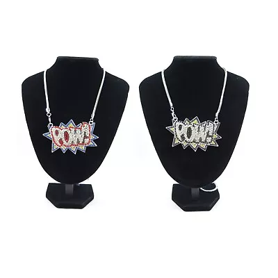 POW DOPE Iced Out Ultimate 30  Silver/Gold Plated Rope Chain Necklace/Pendant • £14.99