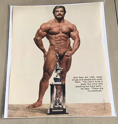 $7.99 • Buy Bob Reis Mr. USA Steroids Posing Photo Taken From Bodybuilding Magazine