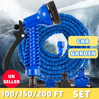 £15.99 • Buy Heavy Duty Expandable Flexible Garden Magic Water Hose Pipe Spray Gun 50 100 200