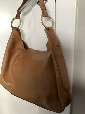 $24.95 • Buy Vintage SIGRID OLSEN Purse Camel Brown Super Soft Leather Handbag Shoulder Bag