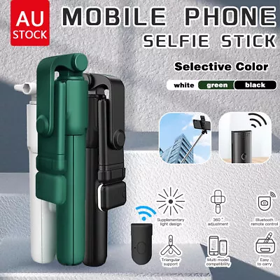 $16.99 • Buy Bluetooth Selfie Stick Tripod Wireless Rotating Remote For IPhone Mobile Phone