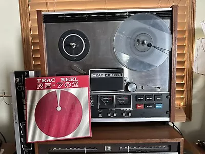 TEAC A-2300S Tape Deck & RE-702 Take Up Reel Clean Serviced See Video Demo • $700