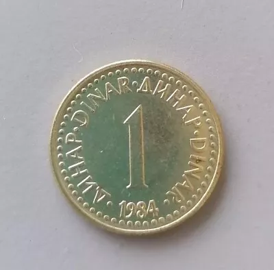Yugoslavia 1 Dinar Coin 1984 1 Dinarjev Jugoslavija  • £0.99