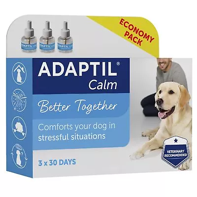 ADAPTIL Calm 30 Day Refill X 3 Helps Dog Cope With Behavioural Issues And Life • £74.96