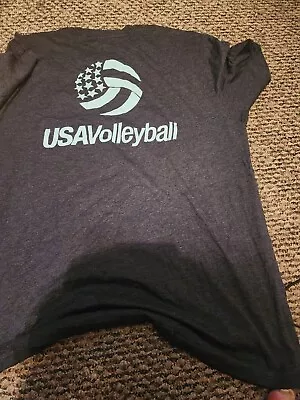 Mizuno Olympic Sponsor Usa Volleyball Xl New Shirt Charcol Gray • $24.99