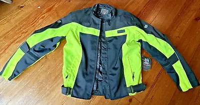 Motorcycle Jacket Mens Moto Centric Brigade Armored Mesh With Liner -  Small NWT • $45