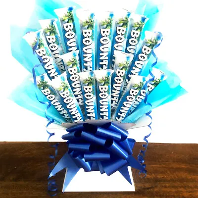 £29.99 • Buy BOUNTY Chocolate Bar Bouquet | Personalised Sweets Hamper | Christmas Gift Box 