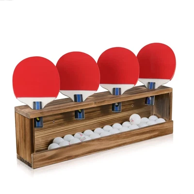 $15.87 • Buy Wall Mounted Bat Table Tennis Holder Table Tennis Racket Ball Storage