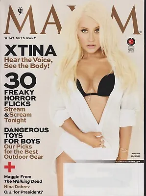 October 2013 MAXIM Magazine #187 XTINA CHRISTINA AGUILERA • $24.99