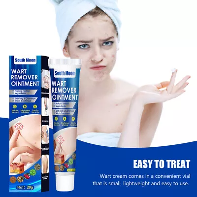 20g Wart Remover Cream Relieve Discomfort Easy Use For Treatment Medical Plaster • £3.71