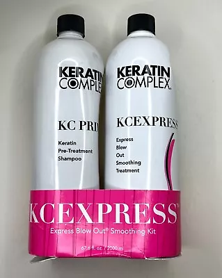 🔥 Keratin Complex Kcexpress Express Blow Out Kit Treatment Shampoo 67 Oz 2000ml • $249