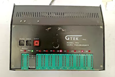 GTEK Model 7956 Gang Programmer 8 Slot 28 Pin EPROM Programmer 120V 50-60Hz .1A • $60.99