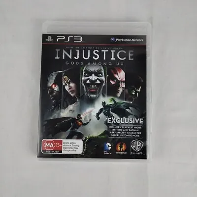Injustice: Gods Among Us - Playstation 3 PS3 PAL Complete With Manual  • $10.95