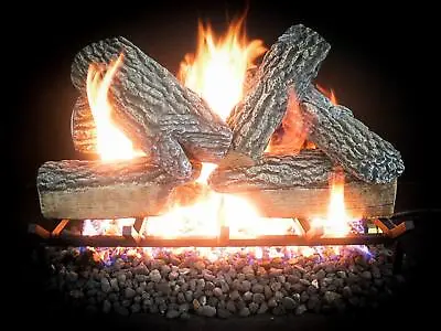 Dreffco 18  24  30  Blazing Oak Premium Realistic Vented Gas Logs (logs Only) • $329.99