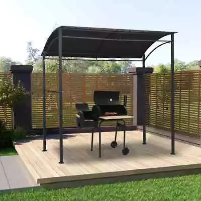 BBQ Gazebo 215x150x220 Cm Anthracite Steel Outdoor Patio Canopy Shelter VidaXL • $255.99