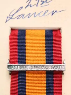 Qsa Ksa Queens South Africa 1901 Medal Ribbon Bar Clasp Boer War Campaign Full S • $25.60