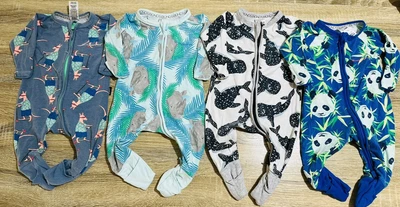 Bonds Baby Wondersuit Jumpsuit Size 000 0-3 Months Zippy Bulk Lot X4 Rare Prints • $19.99