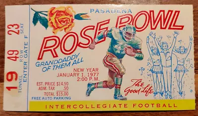 1/1/1977 New Year's Day Rose Bowl Ticket Stub USC Trojans Michigan Wolverines • $24.99