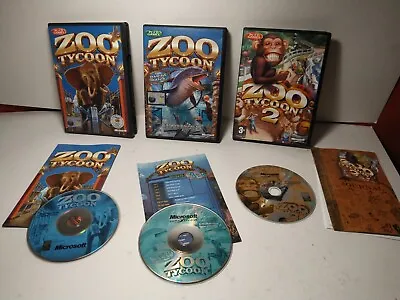 Zoo Tycoon Job Lot 1 + 2 + Marina / Pc Games Microsoft  • £13