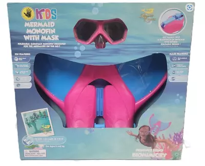 Body Glove Kids' Mermaid Foldable Single Fin Includes Adjustable Goggles • $24.99