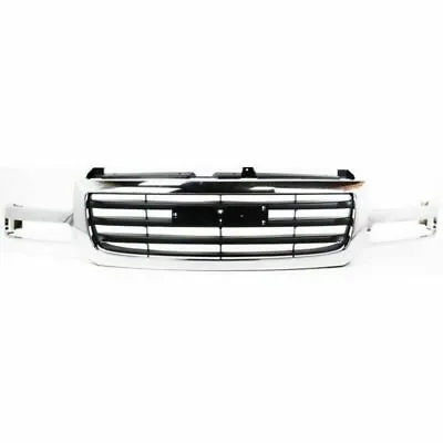 NEW Chrome With Black Grille For 2003-2006 GMC Sierra 1500 SHIPS TODAY • $131.27