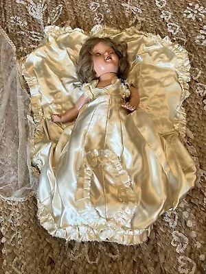 Princess Elizabeth Shirley Temple Doll Composition Bride As Is  • $20