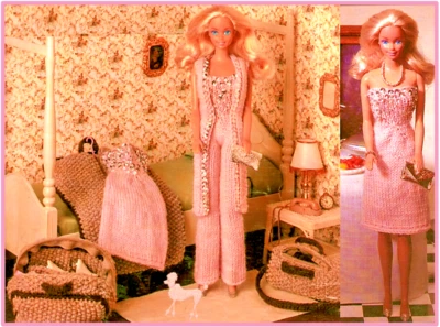 £2.20 • Buy KNITTING PATTERN Barbie Fashion Doll Clothes Evening Party Dress Prom DK Teenage