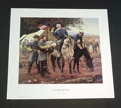 Don Stivers Civil War Print - The Council Of War - MINT - Never Framed • $345