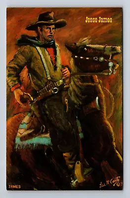 Jesse James On Horseback Portrait McCarty Postcard • $3.87