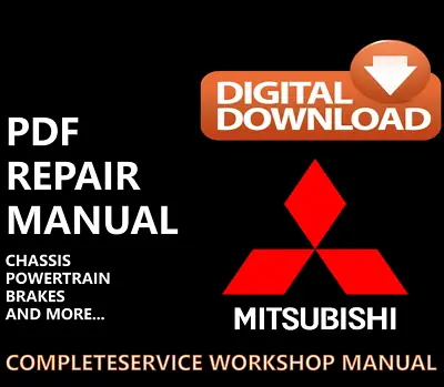 Mitsubishi FUSO FE FG FH FK FM TRUCK 1996-2001  WORKSHOP SERVICE MANUAL • $15.99
