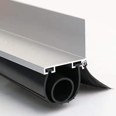 Garage Door Bottom Weatherproofing Seal Kit With Brush Aluminum Track U+O Ring • £175.51