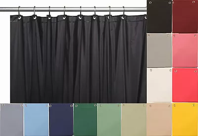 $16.88 • Buy 10 Mil Heavy Duty Vinyl Shower Curtain Liner With Metal Grommets Size 70 X 72 