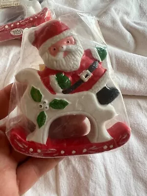 Vintage Vera Santa Christmas Napkin Ring Porcelain • $12