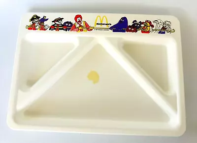 Vintage 1987 McDonalds Happy Meal Plastic Child Character Serving Tray Plate • $10