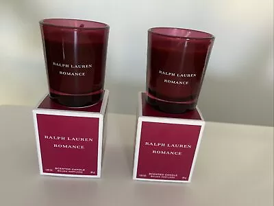 2x Ralph Lauren Romance Scented Candle 1.05oz 30ml Each • £33.73